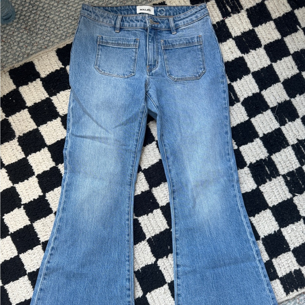 Rollas flared jeans